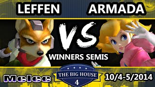 The Big House 4 - Armada (Peach) Vs. Leffen (Fox) - Winners Semis - SSBM