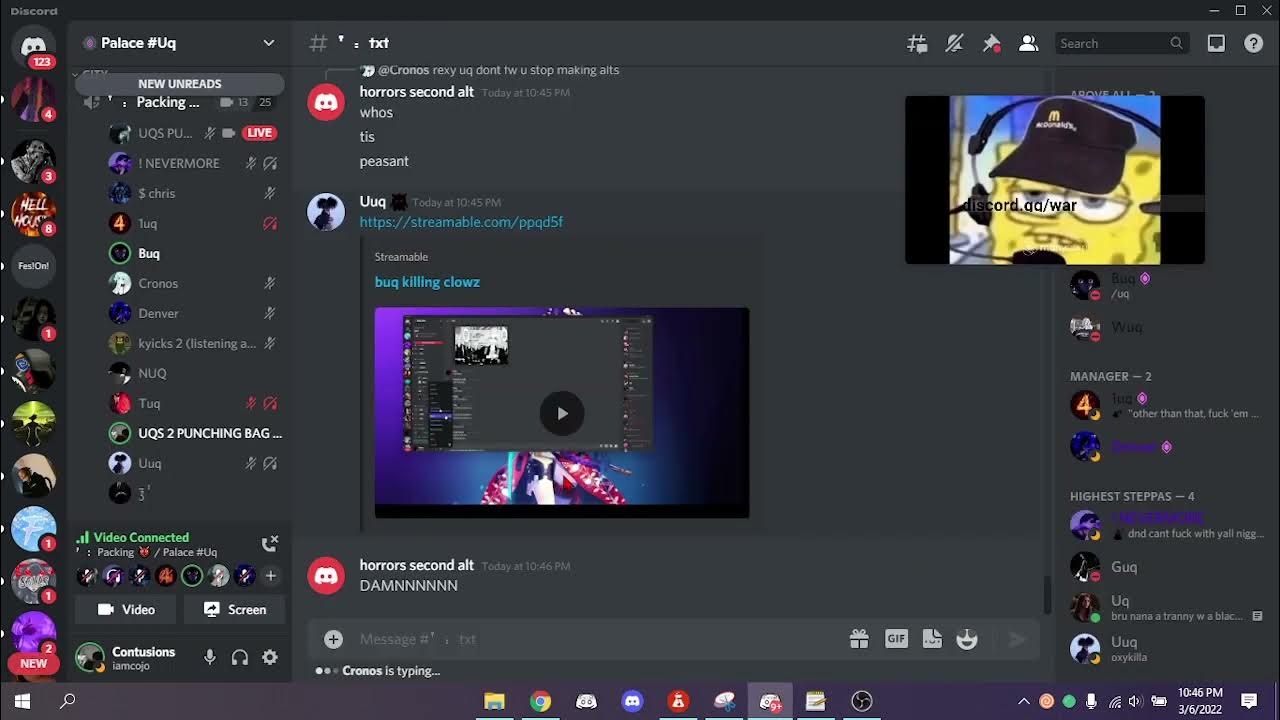 Buq gets pressed/ducks my j4j (discord packing) YouTube