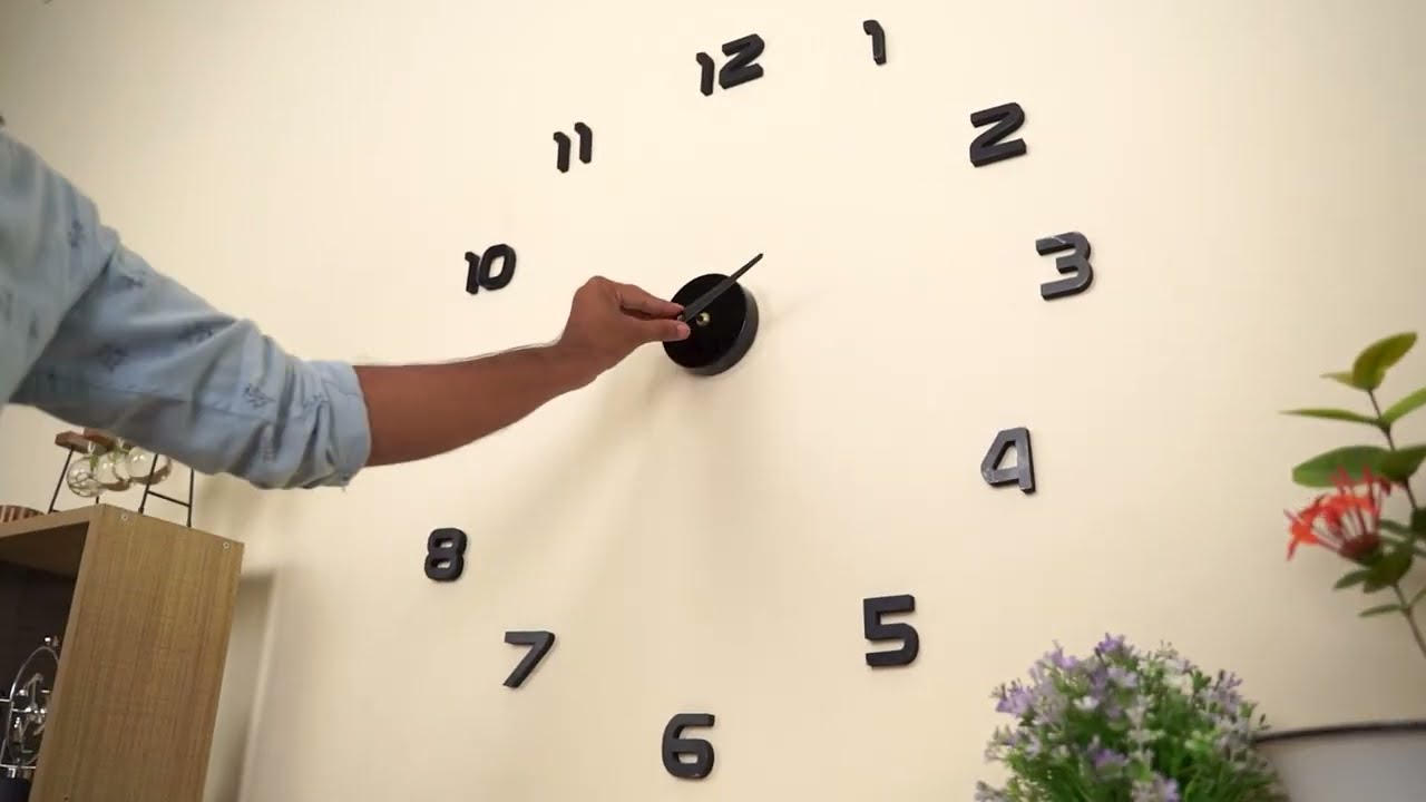 About Space 3D Clock Wall Sticker