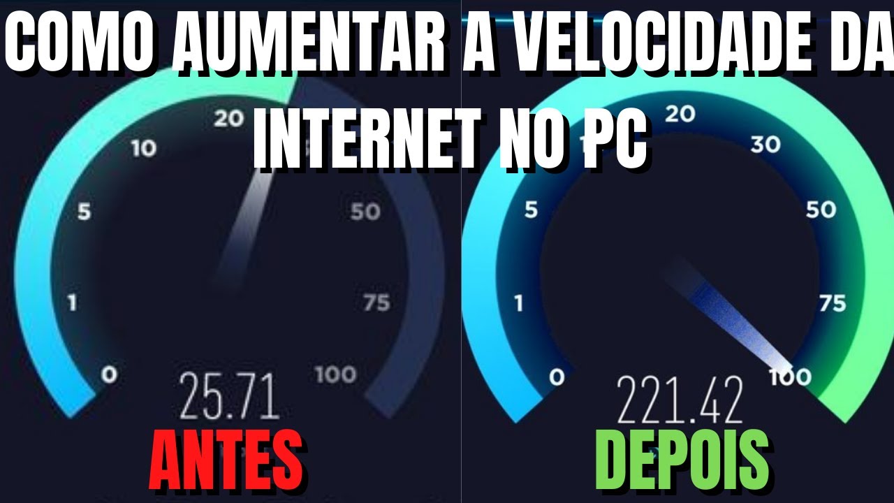 COMO AUMENTAR A VELOCIDADE DA INTERNET NO PC - YouTube