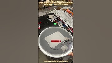 How to make led lights mirror with 96W touch sensor switch driver at home.#touchsensor #touchswitch