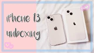 iPhone13 [unboxing] aesthetic pink 💕