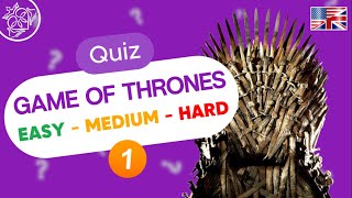 Can You Answer These Game of Thrones Questions? | 30 Questions Easy to Hard | Trivia Quiz #1