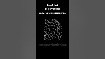 Proof that pi is irrational! (Clearer video proof than last time) #maths  #pi #shorts