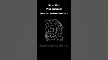 Proof that pi is irrational! (Clearer video proof than last time) #maths  #pi #shorts