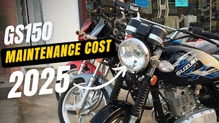 SHOCKING Suzuki GS 150 Maintenance Costs in 2025 | Real Mechanic Labour Charges Revealed! 🔧