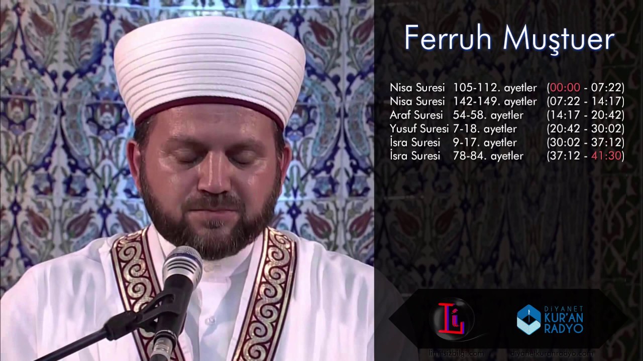 Ferruh Muştuer (Dünya Birincisi Türk Hafız) Kuran Tilaveti