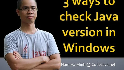 3 ways to check Java version in Windows