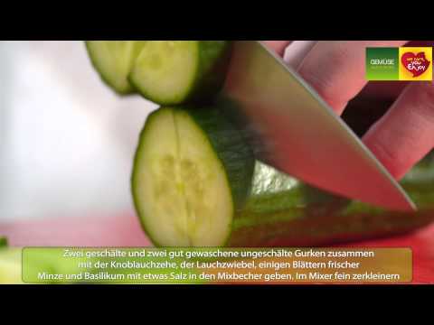 Video: Wie Man Gurken-Gazpacho Macht