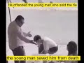 The man was harsh and offended the young man on the street but he saved the young mans life