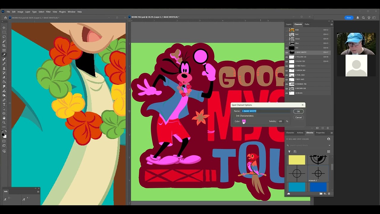 SCREEN PRINT COLOR SEPARATION AND CREATING ADDITIONAL COLORS