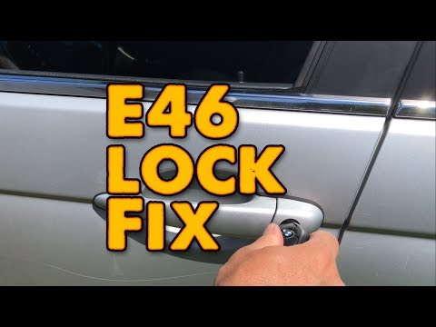 DIY BMW E46 door Lock Fix – 330i lock core repair