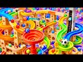 Marble Run ASMR – Rainbow Soccer Marble Course With Endless Spiral Loops