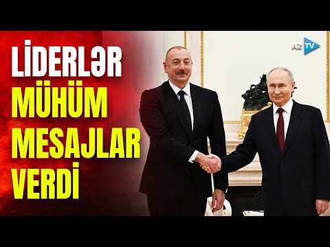 видео: Moskvada Azərbaycan və Rusiya prezidentləri görüşdü: mühüm mesajlar verildi - CANLI