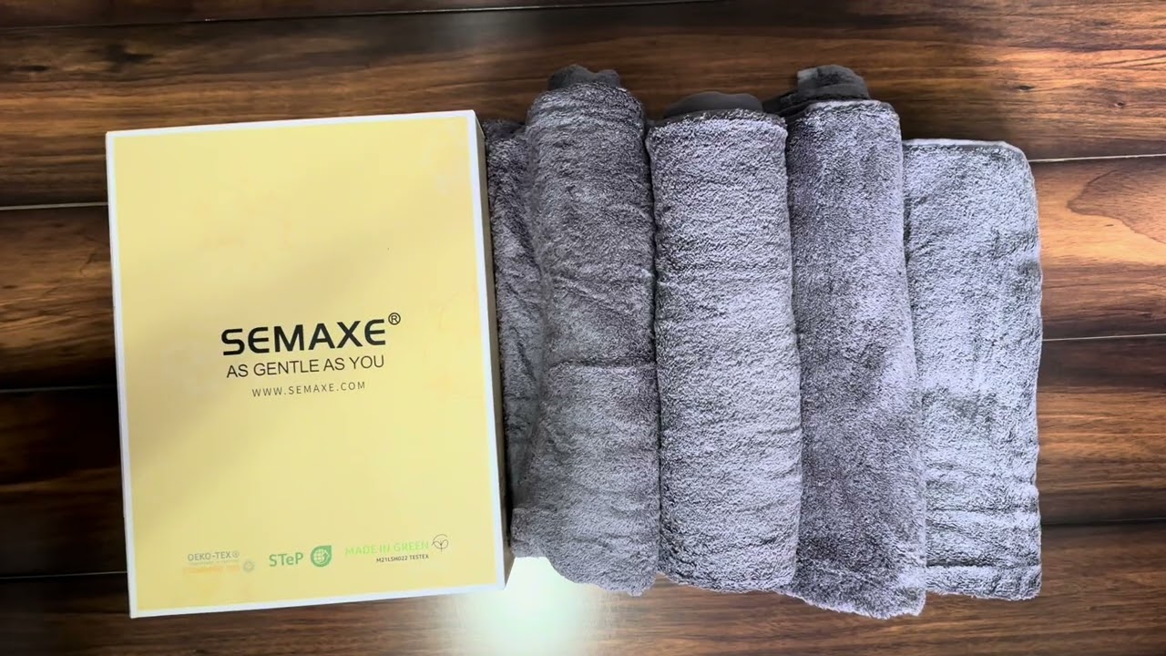 SEMAXE Ultra-Soft & Absorbent Cotton Towels – Durable, Quick-Drying & OEKO-TEX Certified