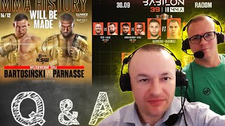 Wiwisekcja MMA #193: Bartos vs Parnasse | Babilon MMA: 39 Rakowicz mistrzem | Q&A - tematy bieżące