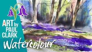 How to paint a 'Loose' Bluebell Woods in Watercolour - step-by-step