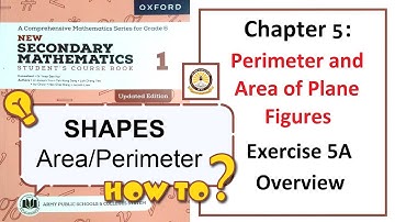 Exercise 5A Overview (Area and Perimeter) – Math Class 6 Army Public School (APS).