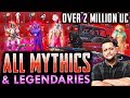 ALL MYTHIC AND LEGENDARY SKINS IN POWERBANG'S INVENTORY