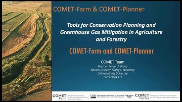 Carbon Planning with the COMET Farm/Planner Tool