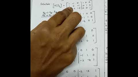 Finding inverse of a non singular matrix by Gauss-Jordan method