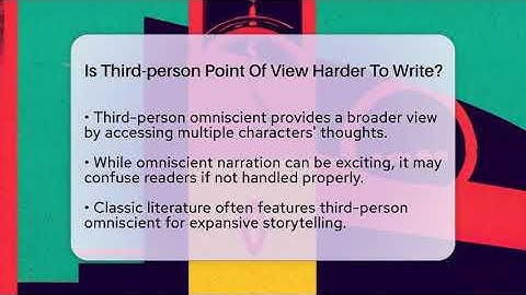 Is Third-person Point Of View Harder To Write? - Tales And Texts