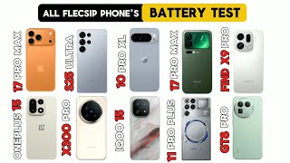 IQOO 15, OnePlus 15, realme gt 8 pro, Xiaomi 17 pro max, redmagic 11 pro plus, x300 pro battery test