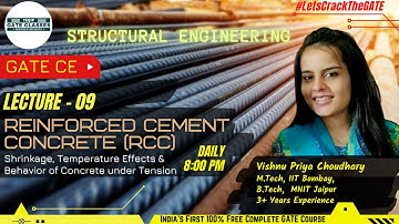 Lec - 09 | CE | Design of RCC Structures by Vishnu Priya Ma