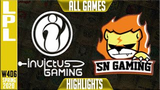 IG vs SN Highlights ALL GAMES | LCK Spring 2020 W4D6 | Invictus Gaming vs Suning
