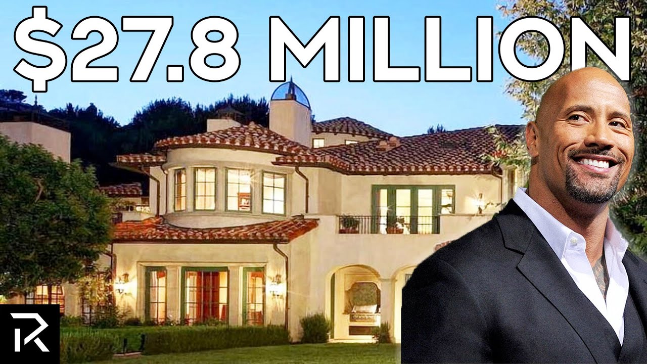 ⁣Dwayne The Rock Johnson's New Beverly Hills Mansion