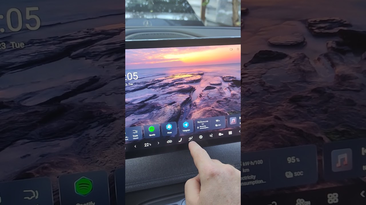 Регулировка климата кнопками на Byd Sea lion 05