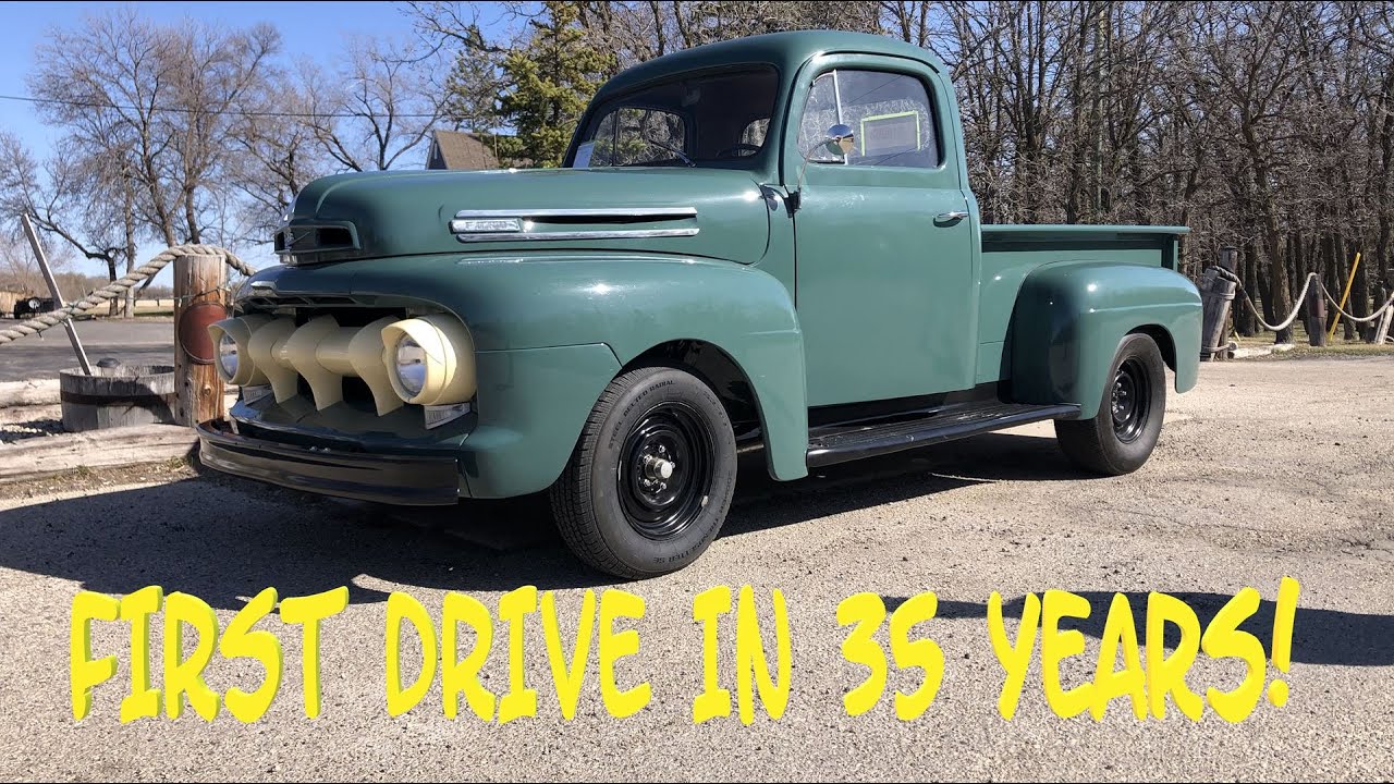1952 Ford F1 Half Ton First Drive in 35 Years, Was a Field Find