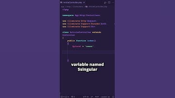 Laravel Magic: Converting Plural Words to Singular with Just One Method #laravel #shorts