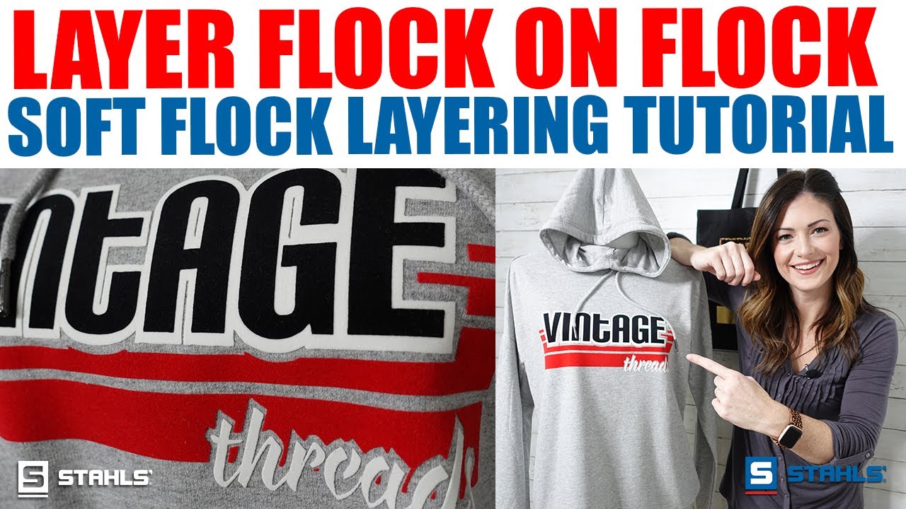 How to Layer Flock HTV Onto Flock