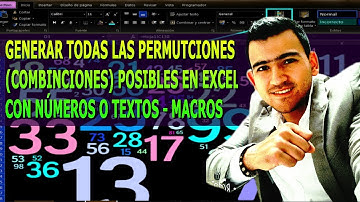 😱👉Como HACER PERMUTACIONES con LETRAS en Excel // COMBINACIONES con TEXTO 🔄🔢