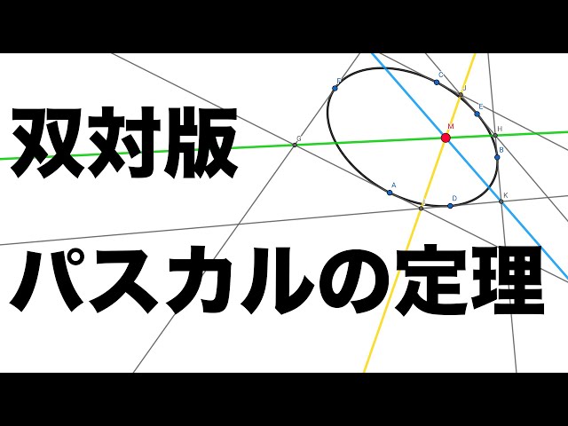 双対版パスカルの定理のアニメーション Shorts Youtube