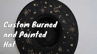 Custom Burned and Painted Hat