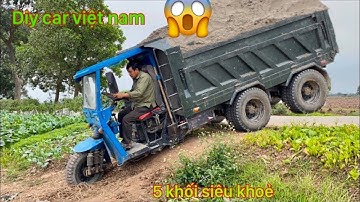 Công nông siêu khủng chở cát độ máy 40 ngựa siêu mạnh | Máy xúc khổng lồ komatsu 200 xúc cát ô tô