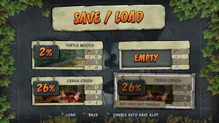 Crash Bandicoot N. Sane Trilogy Save Load Screen UI