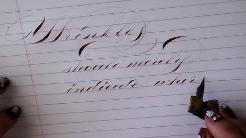 Writing with Leonardt Principal nib and C. Roberson & Co. Penman Ink