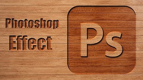 how to create Wood carving logo mockup design | Photoshop Tutorial | Logo mockup