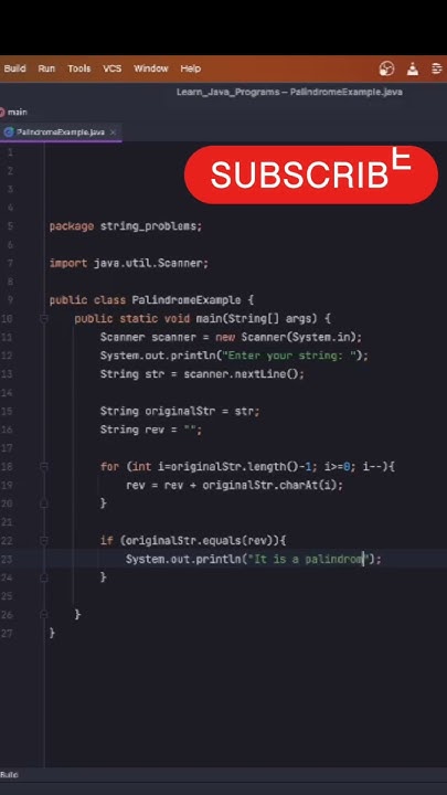 Code a Palindrome String Program 👨‍💻🔥 in Java ☕Step To Automation # ...