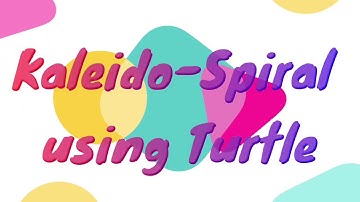 Kaleido-Spiral Pattern using Turtle  😍😍😍 |Animate with Python | Python Programming | JAcademy