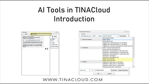 AI Tools in TINACloud: Introduction