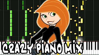 Video thumbnail of "Crazy Piano Mix! KIM POSSIBLE Theme (Call me, Beep me)"