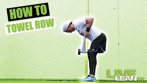 How To Do A TOWEL GRIP SINGLE DUMBBELL ROW | Exercise Demonstration Video and Guide