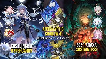 E0S1 Jingliu Hypercarry & E0S1 Anaxa Sustainless | Apocalyptic Shadow 4 | Honkai Star Rail 3.7