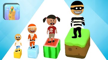 Noob VS Pro VS Hacker VS GoD: Cube Surfer Gameplay