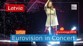 Latvia Eurovision 2018 Live: Laura Rizzotto - Funny Girl - Eurovision in Concert