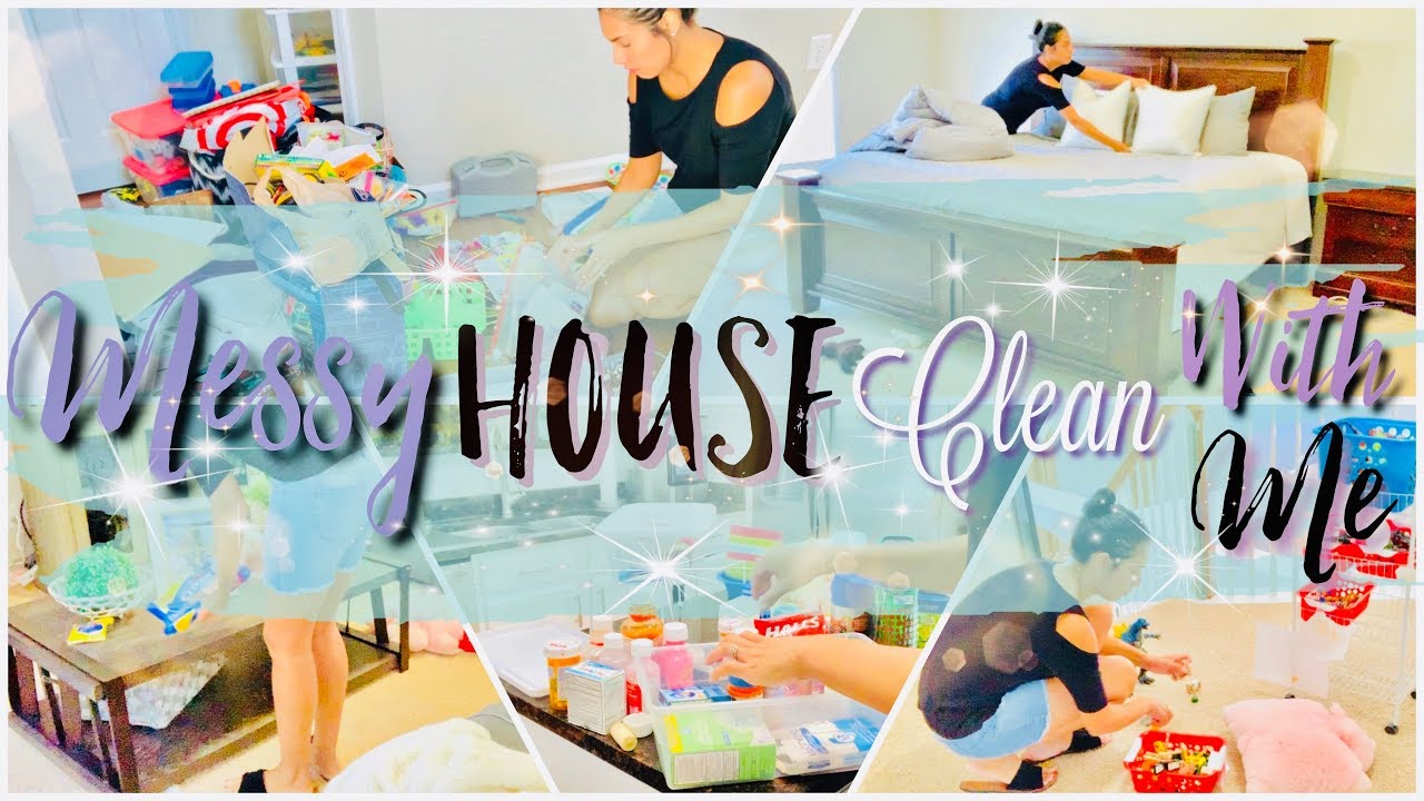 MESSY HOUSE CLEAN WITH ME | EXTREME CLEANING MOTIVATION - YouTube
